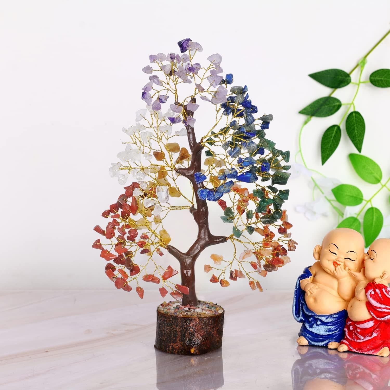 YATSKIA 7 Chakra Tree of Life - Crystals and Healing Stones | Birthday Gifts | Crystal Tree for Positive Energy | Home & Office Decor | Gifts for Women thumbnail 5
